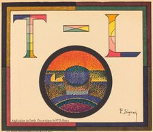 Application du Cercle Chromatique de Mr. Ch. Henry, 1889. Creator: Paul Signac