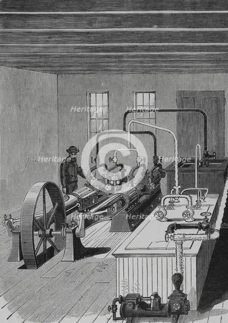 Application of cold to industry - Raoul Pictect system, 1883. Creator: Unknown.