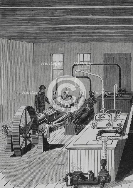 Application of cold to industry - Raoul Pictect system, 1883. Creator: Unknown.