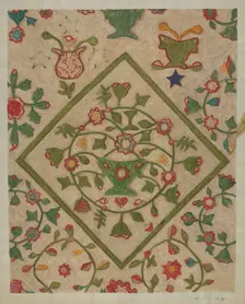 Applique Quilt, 1935/1942. Creator: Mildred E Bent
