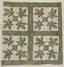 Applique Quilt, 1935/1942. Creator: Mildred E Bent