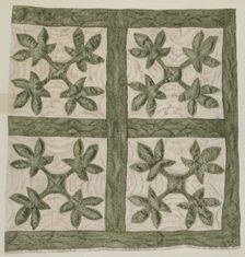 Applique Quilt, 1935/1942. Creator: Mildred E Bent