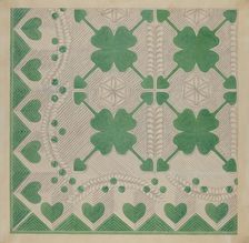 Applique Quilt, c. 1936. Creator: Dorothy Posten