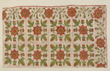Appliqued Quilt, 1935/1942. Creator: Mildred E Bent