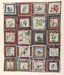 Appliqued Quilt, 1935/1942. Creator: Dorothea Bates