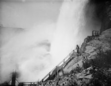 Approach to Cave of the Winds, [American Falls], Niagara, between 1880 and 1897. Creator: William H. Jackson