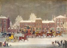 Approach to Christmas c19th century. Artist: George Hunt