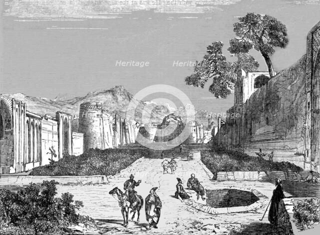 'Approach to Ispahan; A Ramble in Persia', 1875. Creator: Armin Vambery.