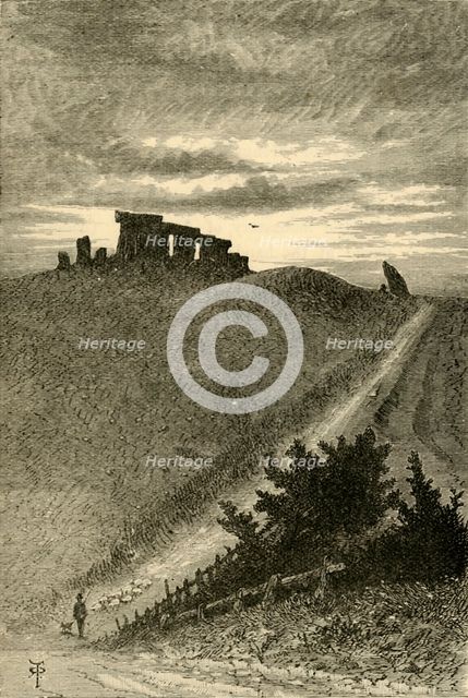 'Approach to Stonehenge from the East', 1898. Creator: Unknown.