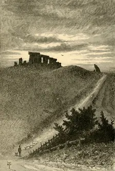 Approach to Stonehenge from the East 1898. Creator: Unknown