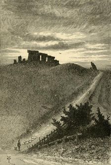 Approach to Stonehenge from the East 1898. Creator: Unknown