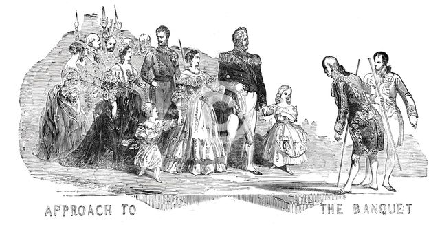 Approach to the Banquet, 1844. Creator: Stephen Sly.