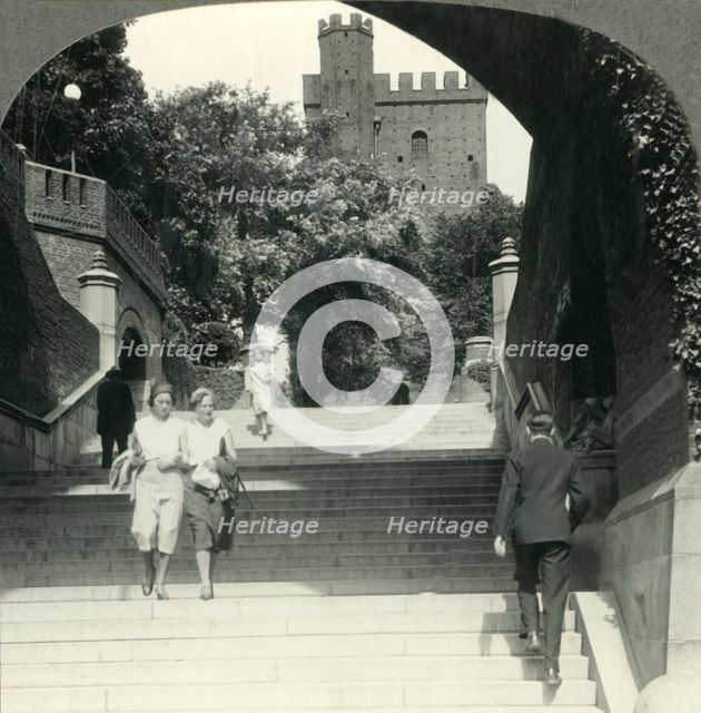 'Approach to the Historic Karnan Castle, Helsingborg, Sweden', c1930s. Creator: Unknown.