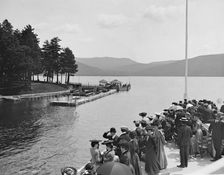 Approaching Sagamore Dock, Green Island, Lake George, N.Y., c1904. Creator: Unknown