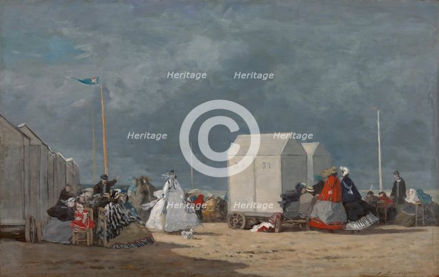Approaching Storm, 1864. Creator: Eugene Louis Boudin.