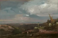 Approaching Storm from the Alban Hills, 1871. Creator: George Inness (American, 1825-1894)
