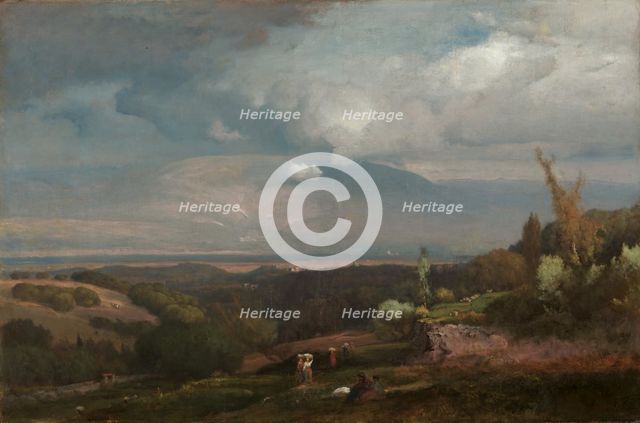 Approaching Storm from the Alban Hills, 1871. Creator: George Inness (American, 1825-1894).