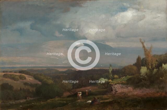 Approaching Storm from the Alban Hills, 1871. Creator: George Inness (American, 1825-1894).