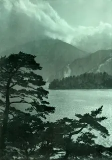 Approaching Storm on Lake Motosu 1910. Creator: Herbert Ponting