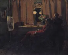Appraising the Day's Work, 1883. Creator: Anna Kirstine Ancher