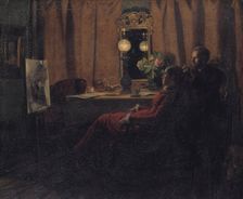 Appraising the Day's Work, 1883. Creator: Anna Kirstine Ancher