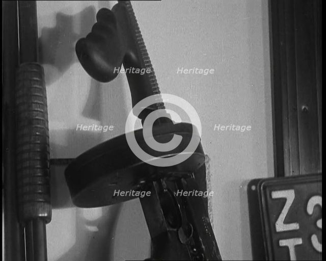Apprehended Weapons and Ammunition, 1930. Creator: British Pathe Ltd.