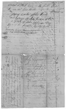 Aprais [Appraisal]; Bill of the Estate of John Epperson, 1817-10-12. Creator: Unknown