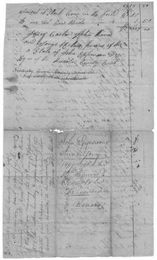 Aprais [Appraisal]; Bill of the Estate of John Epperson, 1817-10-12. Creator: Unknown