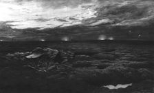 'Apres le Combat; Nuit calme sous Douaumont, en terrain reconquis 1916 (1924) Creator: Georges Bertin Scott