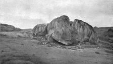Apres les combats de Polok : cadavres de 50 Bulgares fauches par une seule..., 1916. Creator: Unknown