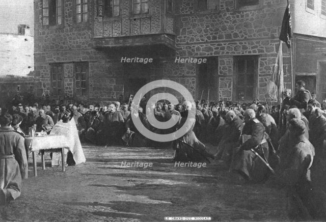 'Apres les victoires russes en Armenie; Un 'Te Deum' a Erzeroum en presence du grand..., 1916. Creator: Unknown.