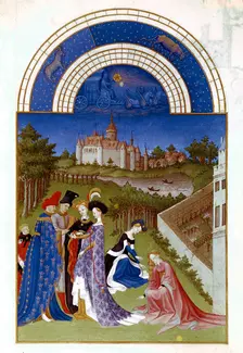 April, 1412-1416. Artist: Paul Limbourg