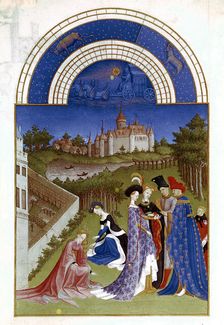April, 1412-1416. Artist: Paul Limbourg