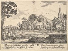 April, 1628-29. Creator: Wenceslaus Hollar