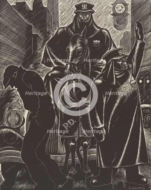 April, ca.1935 - 1943. Creator: Fritz Eichenberg.