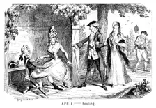 April - Fooling c1839.Artist: George Cruikshank