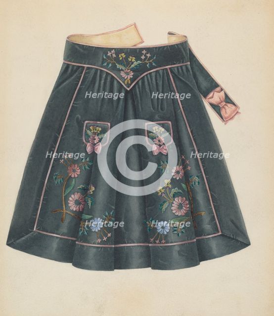 Apron, 1935/1942. Creator: Gertrude Lemberg.