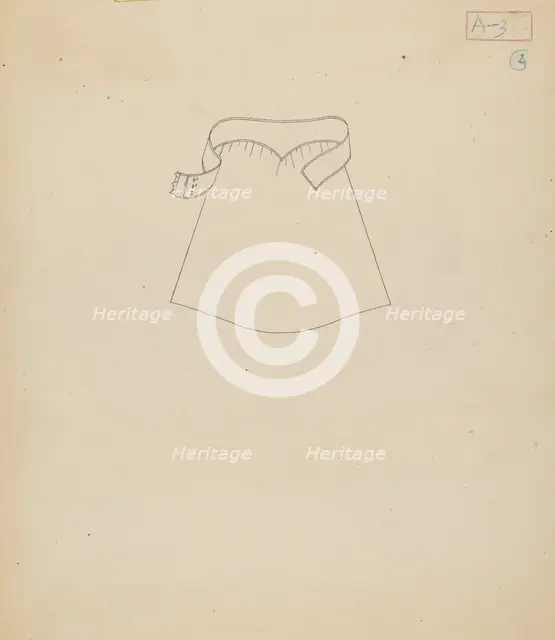 Apron, 1935/1942. Creator: Gertrude Lemberg.