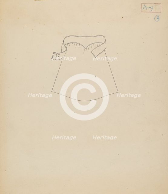 Apron, 1935/1942. Creator: Gertrude Lemberg.