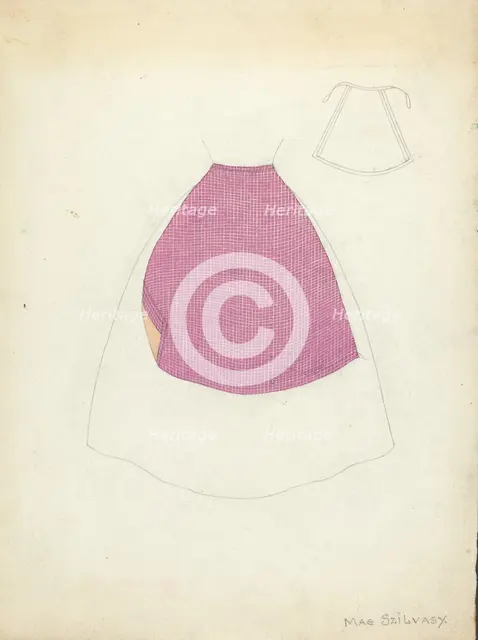 Apron, 1935/1942. Creator: Mae Szilvasy.