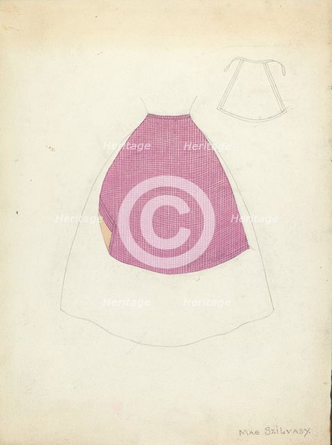 Apron, 1935/1942. Creator: Mae Szilvasy.