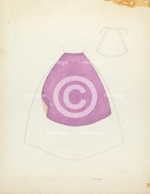 Apron, 1935/1942. Creator: Nancy Crimi.