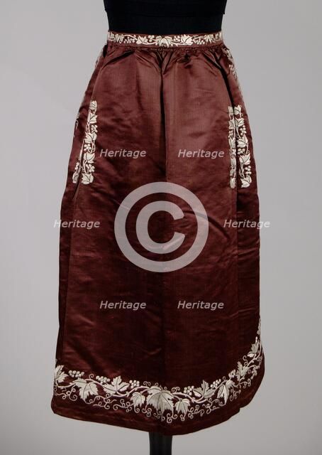 Apron, American, 1850-60. Creator: Unknown.