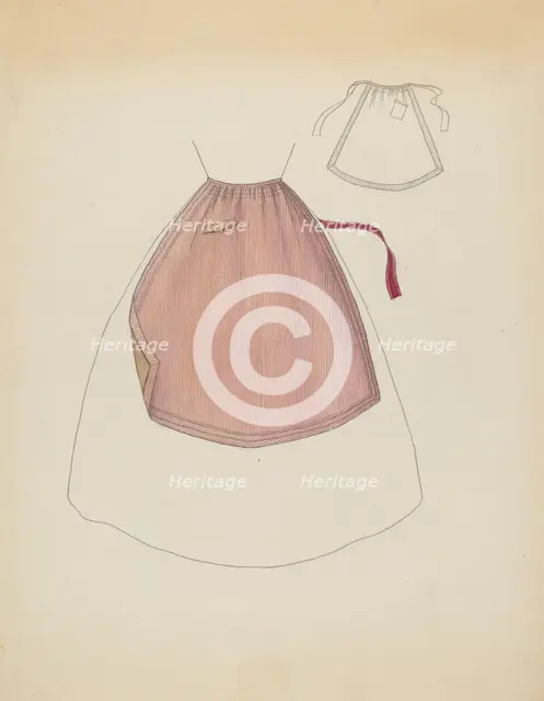 Apron, c. 1936. Creator: Doris Beer.