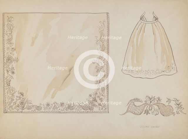 Apron, c. 1936. Creator: Lillian Causey.