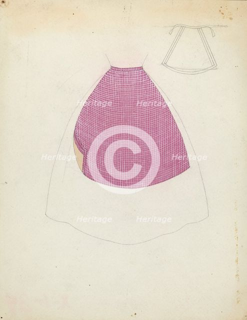 Apron, c. 1937. Creator: Miriam Goldberg.