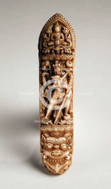 Apron Plaque with Chakrasamvara and Vajravarahi, 15th century. Creator: Unknown.
