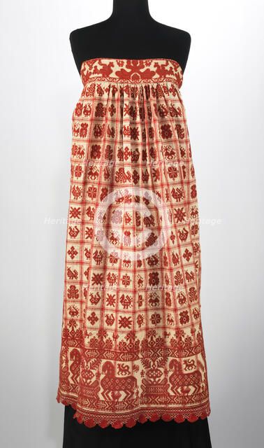 Apron, Russian, 1830-70. Creator: Unknown.