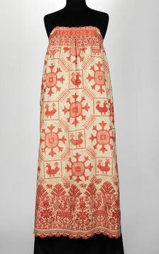 Apron, Russian, 1830-70. Creator: Unknown