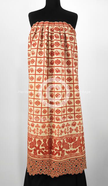 Apron, Russian, 1830-70. Creator: Unknown.